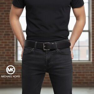 Michael Kors NWOT Men's Black 50% PU 50% PVC Belt, Size: XS